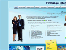 Tablet Screenshot of firstpage.com.au